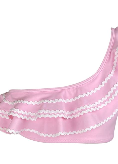 Nessi Byrd Farah Pembe Kız Çocuk Bikini Takımı Pembe Sari
