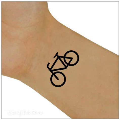 Temporary Tattoo Bike Wrist Tattoos Etsy