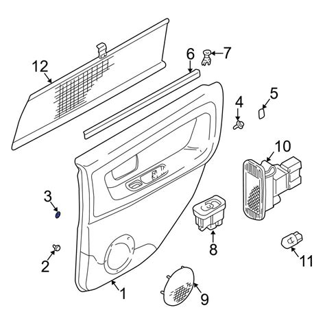 Volvo OE 9182897 Package Tray Trim Clip