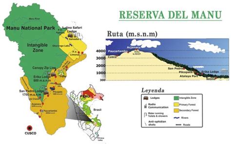 Mapa D N Expedici N Al Manu Ibtravel