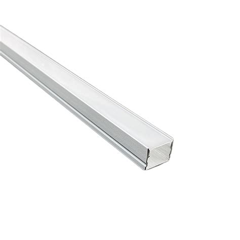 Perfil para LED 20x15mm Sobrepor Sem Aba 2m Alumínio Branco