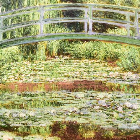 Claude Monet The Japanese Footbridge and Water Lily Pool, Giverny Mini ...