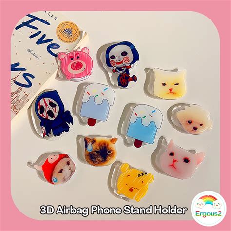 Universal D Airbag Cartoon Cute Ring Holder Stand Griptok Phone Grip