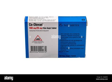 Istanbul Turkey 27 April 2024 Co Diovan 160mg 25mg Film Coated Tablet