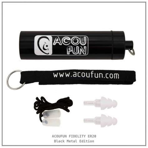 Acoufun Fidelity Er Black Metal Edition Protection Auditive