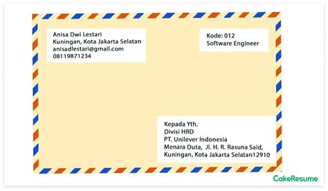 Contoh Alamat Surat Lamaran Kerja Dosen Di Amplop Contoh Penulisan
