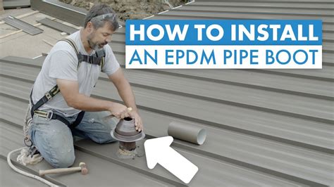 How To Install A Pipe Boot On A Standing Seam Metal Roof Youtube