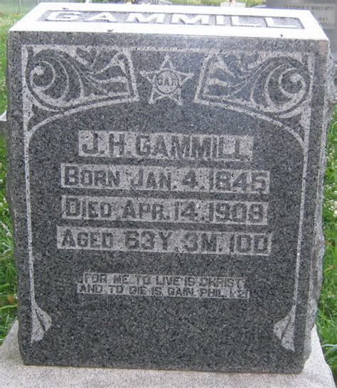 James Henderson Gammill 1845 1908 Memorial Find A Grave