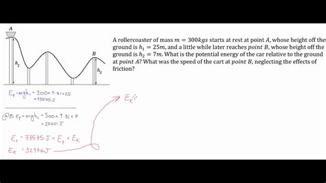 Physics Kinetic And Potential Energy In A Rollercoaster YouTube