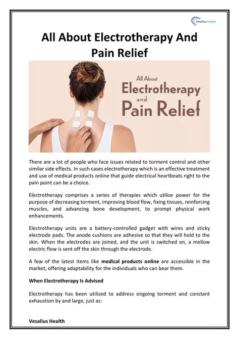 Ppt All About Electrotherapy And Pain Relief Powerpoint Presentation