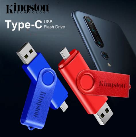 Kingston ประเภท C Otg Usb แฟลชไดร์ฟ1tb 2tb Pendrive แฟลชไดร์ฟ2 In 1 Micro หน่วยความจำ Type C