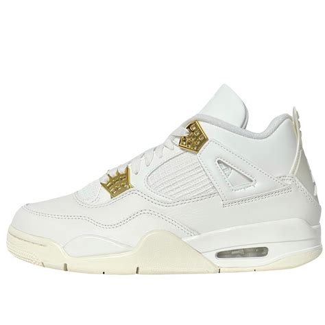 Wmns Nike Air Jordan 4 Metallic Gold Chillykicks