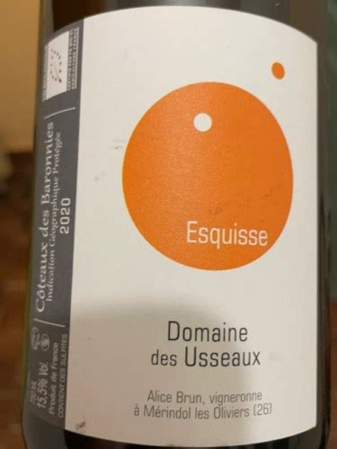 Domaine des Usseaux Esquisse Côteaux des Baronnies Vivino US