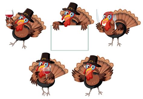 Turkey Character On White Background 297621 Vector Art At Vecteezy