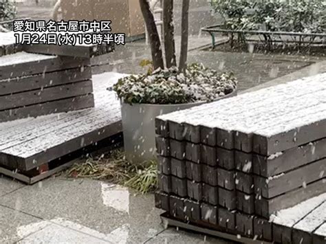 愛知県に大雪警報発表 名古屋市内も積雪に注意（2024年1月24日）｜biglobeニュース