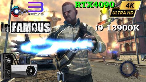 InFAMOUS 4K 3 X IR Unlock 60FPS RPCS3 V0 0 26 14723 I9 13900K