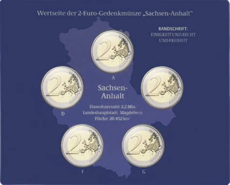 Germany Saxony Anhalt Euro Coin Set Florinus Lt