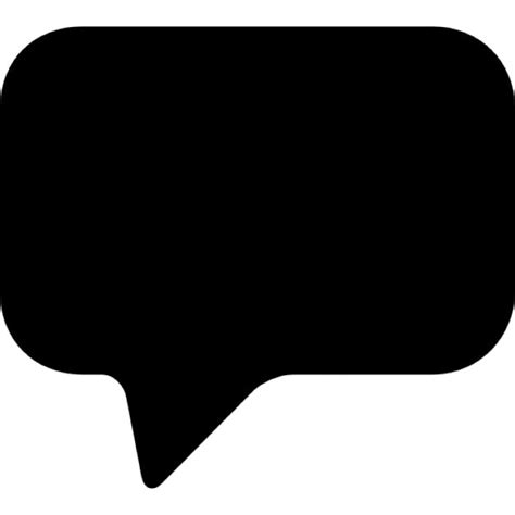 Speech Bubble Silhouette Icons Free Download