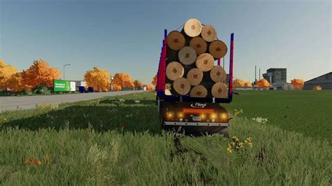 Mod Fliegl Long Trailer Wood With Autoload V1 0 Fs22