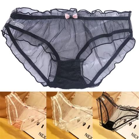 Damen Durchsichtige Dessous Spitze Netz Slips H Schen Sexy Unterw Sche