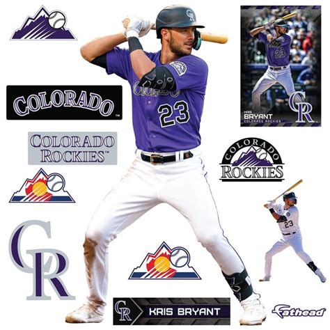 Colorado Rockies Kris Bryant 2022 Purple Officially Licensed Mlb Re