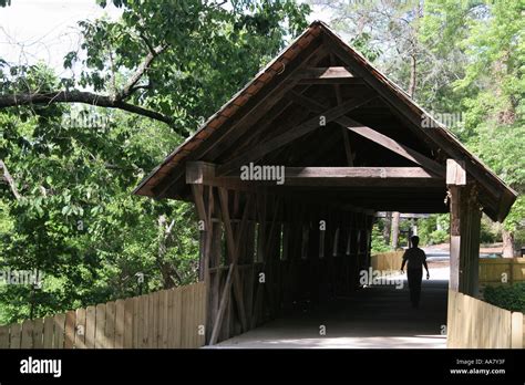 Alabama Gadsdennoccalula Falls Park And Campgroundcovered Bridge