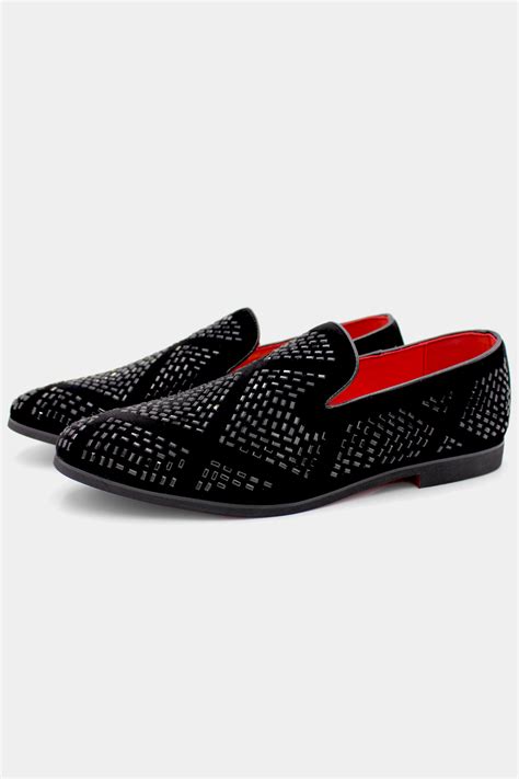 Mens Rhinestone Loafers Gentlemans Guru