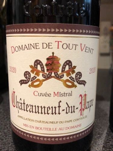 Domaine de Tout Vent Cuvée Mistral Châteauneuf du Pape Vivino US