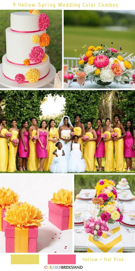 Yellow And Pink Wedding Decorations