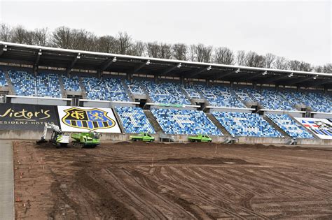 1 FC Saarbrücken So schreiten Rasen Arbeiten im Ludwigspark voran