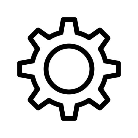 Cogwheel Icon Vector Symbol Design Illustration 26630984 Vector Art At