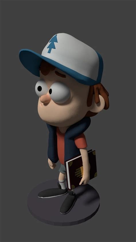 Arquivo Grátis Stl Gravity Falls Dipper Pines 👫 ・design Para Impressão 3d E Download・cults