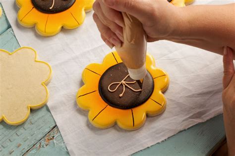 Easy Sunflower Cookies The Bearfoot Baker