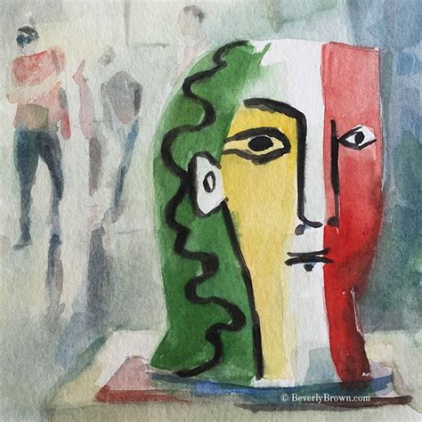 Sketchbook: Picasso Sculpture MoMA | Watercolor sketch, Picasso, Art