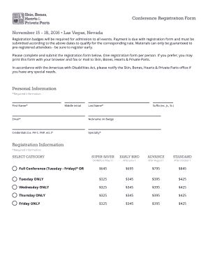 Fillable Online Registration Badges Will Be Required For Admission To