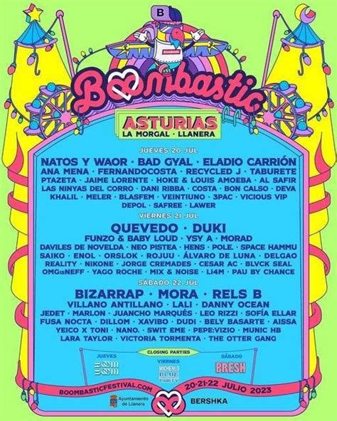 Cartel Boombastic Asturias 2023