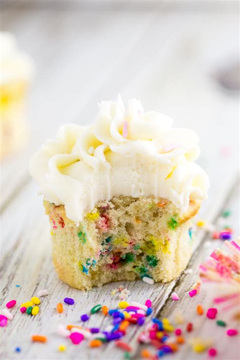 Rainbow Sprinkle Cupcakes