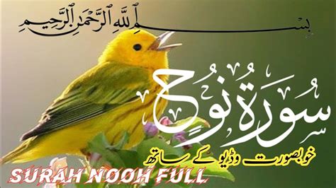 Surah An Nooh Full Ii By Sheikh Shuraim With Arabic Text Hd Youtube