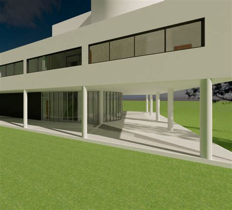 Le Corbusiers Villa Savoye 3d Model Cgtrader