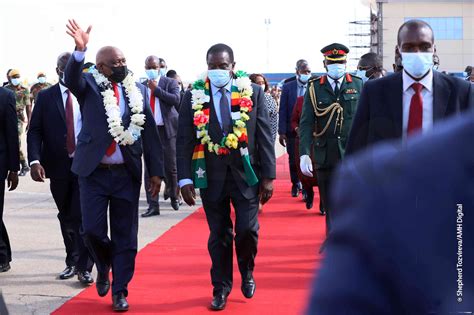 President Emmerson Mnangagwa Welcomes Botswana President Mokgweetsi