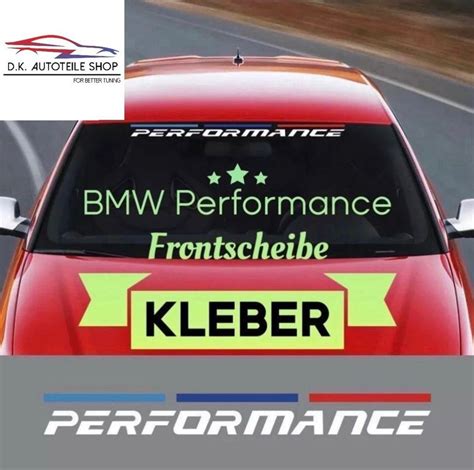 Bmw Performance Frontscheiben Kleber In Rot Oder Weiss Cm Kaufen