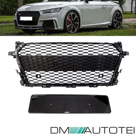 Wabengrill Schwarz Glanz Komplett Gitter Grill Passt F R Audi Tt S Fv