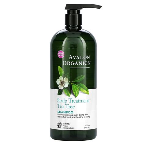 Avalon Organics Shampoo Scalp Treatment Tea Tree 32 Fl Oz 946 Ml