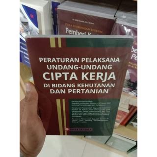 Jual Peraturan Pelaksana Undang Undang Cipta Kerja Shopee Indonesia