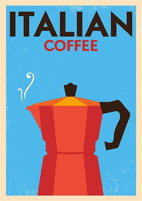 Reproduction Vintage Italian Poster Coffee Home Wall Art In 2020 Vintage Italian Posters