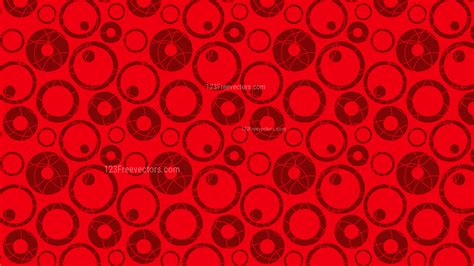 Red Seamless Circle Background Pattern