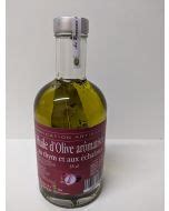 HUILE DOLIVE AROMATISEE AU THYM ET AUX ECHALOTES EN BOUTEILLE DE 20CL