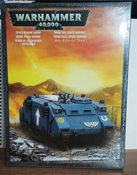 Warhammer 40k Space Marine Rhino New In Box Sealed Ebay