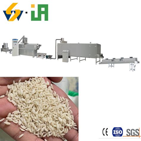 Automatic Diabetic Rice Nutrition Rice Production Line Twin Screw Extruder Fortified Rice Kernel