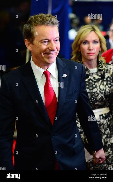 Las Vegas Nevada Usa 15th Dec 2015 Presidential Candidate Rand